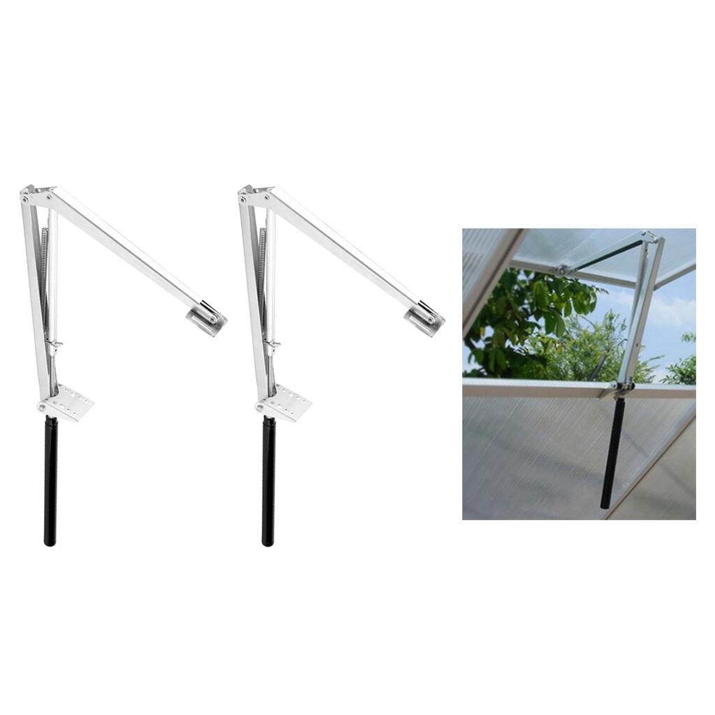 Automatic Greenhouse Roof Vent Opener Solar - ชุดอุปกรณ์เปิด-ปิดช่องระบายอากาศบนหลังคาเรือนกระจก ใช้พลังงานแสงอาทิตย์ พร้อมระบบสปริงเปิด-ปิดอัตโนมัติและเซ็นเซอร์ปรับได้ สำหรับเรือนกระจกกลางแจ้งในฤดูหนาว