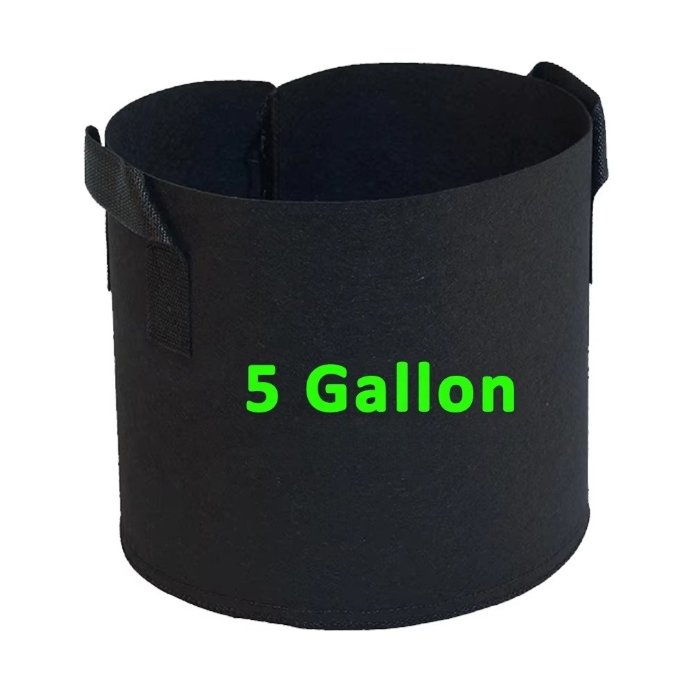 Plant Nursery Grow Bags Fabric 5 Gallon - กระถางผ้าสำหรับปลูกต้นไม้ 5 แกลลอน ถุงเพาะเมล็ดผัก กระถางปลูกต้นไม้แบบผ้า ถุงเพาะชำแบบผ้า