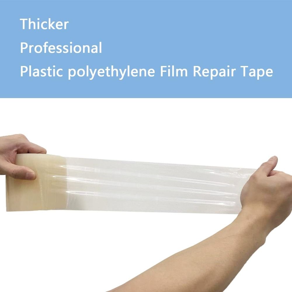 Greenhouse Repair Tape Uv Resistant - แผ่นปะซ่อมโรงเรือน แผ่นฟิล์มกันรังสียูวี เทปซ่อม แผ่นปะซ่อมโรงเรือนแบบใส ยึดเกาะแน่น เทปติดแผ่นพลาสติก