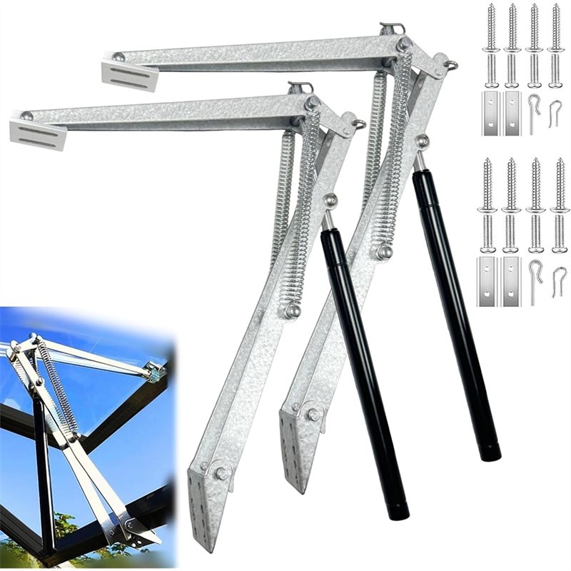 Automatic Greenhouse Roof Vent Opener Solar - WORTHOWN-ตัวเปิดช่องระบายอากาศบนหลังคาแบบอัตโนมัติพลังงานแสงอาทิตย์, ตัวเปิดหน้าต่างเรือนกระจก 2 ชิ้น, กลไกระบายอากาศอัตโนมัติ, ช่องระบายอากาศบนหลังคาเรือนกระจก
