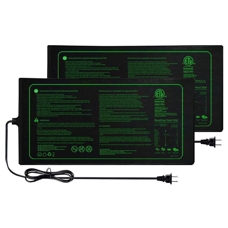Plant Seedling Heat Mat Waterproof - AEE4-แผ่นทำความร้อนสำหรับต้นกล้า,แผ่นทำความร้อนแบบไฮโดรโปนิกส์สำหรับการเริ่มต้นการเพาะเมล็ด,การทำสวนในร่ม,แผ่นทำความร้อนสำหรับพืชแบบกันน้ำปลั๊ก US