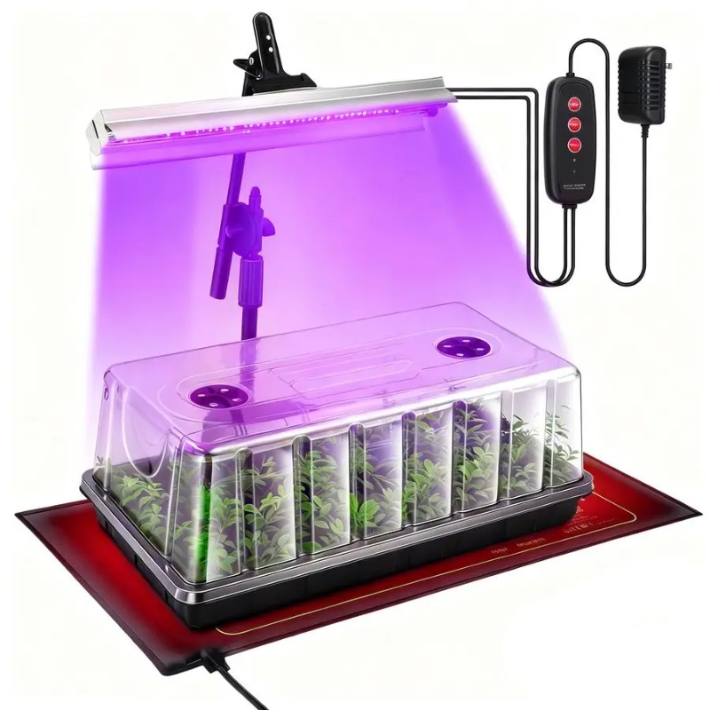 ถาดเพาะเมล็ด, ชุดเริ่มต้นเพาะเ - Seed Starter Tray Kit With Grow Light บทวิจารณ์และราคา