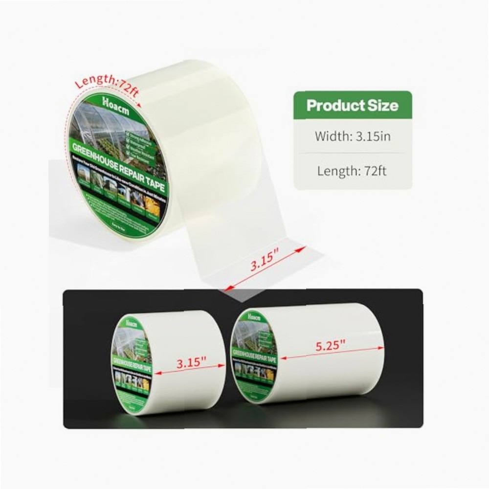 เทปซ่อมแซมเรือนกระจก แบบใส ทนท - Greenhouse Repair Tape Uv Resistant บทวิจารณ์และราคา