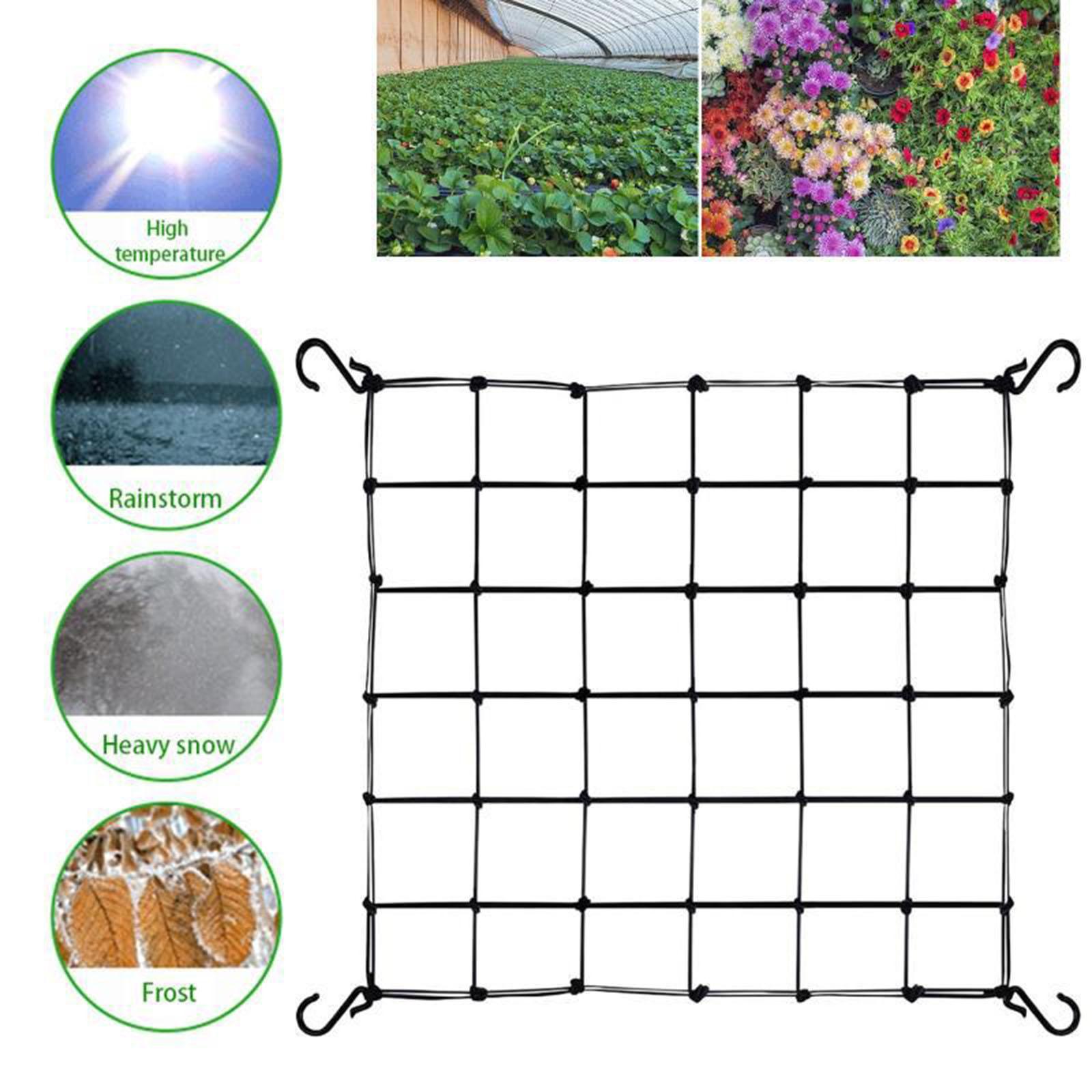 ตาข่ายรองรับต้นไม้พร้อมตะขอ 4  - Plant Support Trellis Netting Climbing บทวิจารณ์และราคา