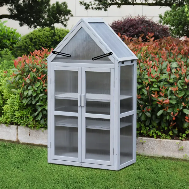 ชุดเรือนกระจกขนาดเล็กสีเทา สำห - Polycarbonate Greenhouse Aluminum Frame บทวิจารณ์และราคา