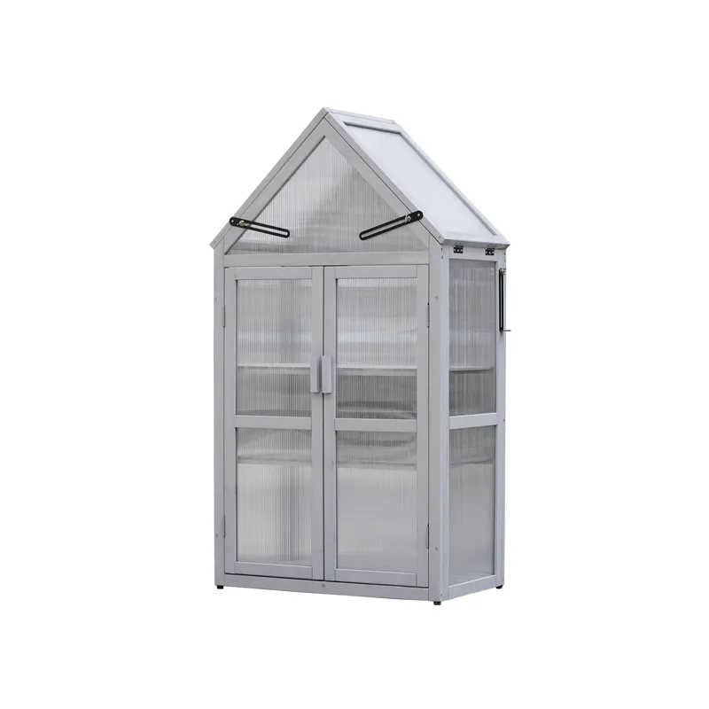 ชุดเรือนกระจกขนาดเล็กสีเทา สำห - Polycarbonate Greenhouse Aluminum Frame บทวิจารณ์และราคา