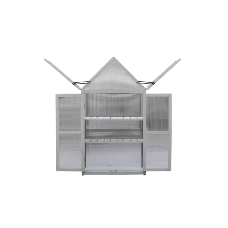 ชุดเรือนกระจกขนาดเล็กสีเทา สำห - Polycarbonate Greenhouse Aluminum Frame บทวิจารณ์และราคา