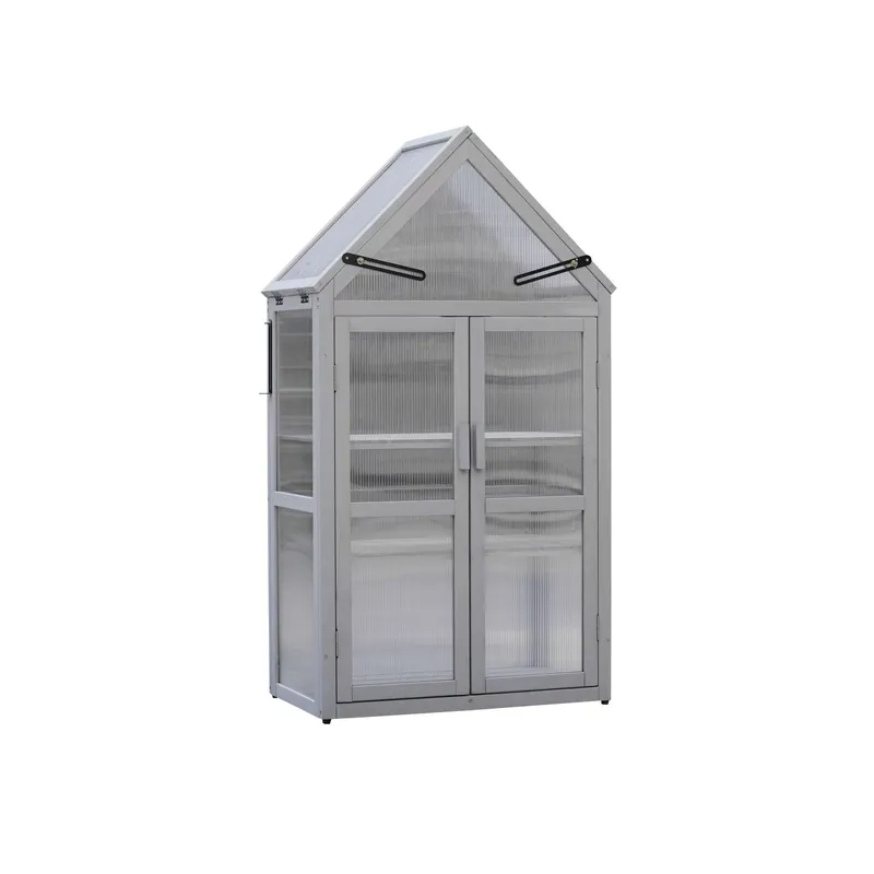 ชุดเรือนกระจกขนาดเล็กสีเทา สำห - Polycarbonate Greenhouse Aluminum Frame บทวิจารณ์และราคา