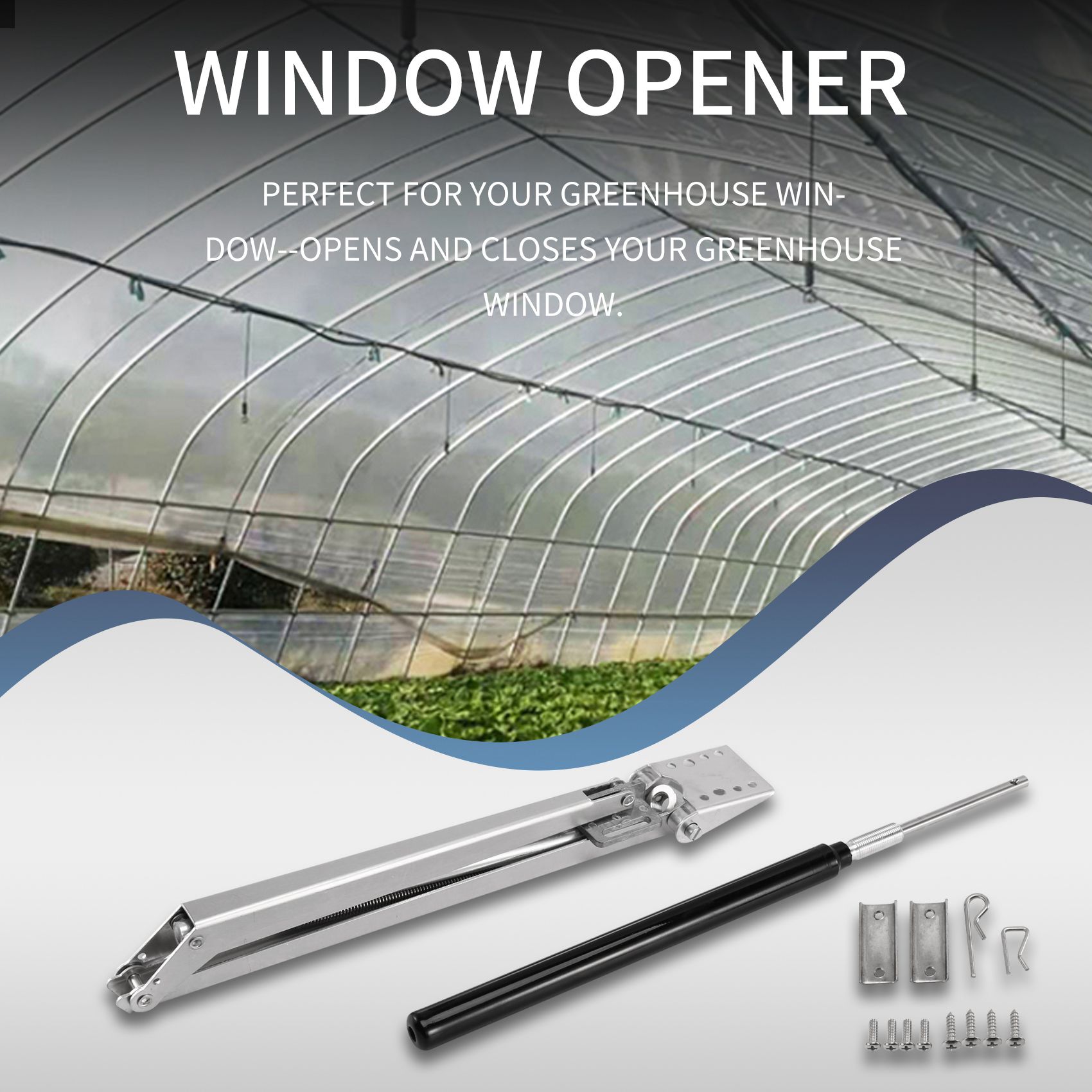 ตัวเปิดหน้าต่างเรือนกระจกอัตโน - Automatic Greenhouse Roof Vent Opener Solar บทวิจารณ์และราคา