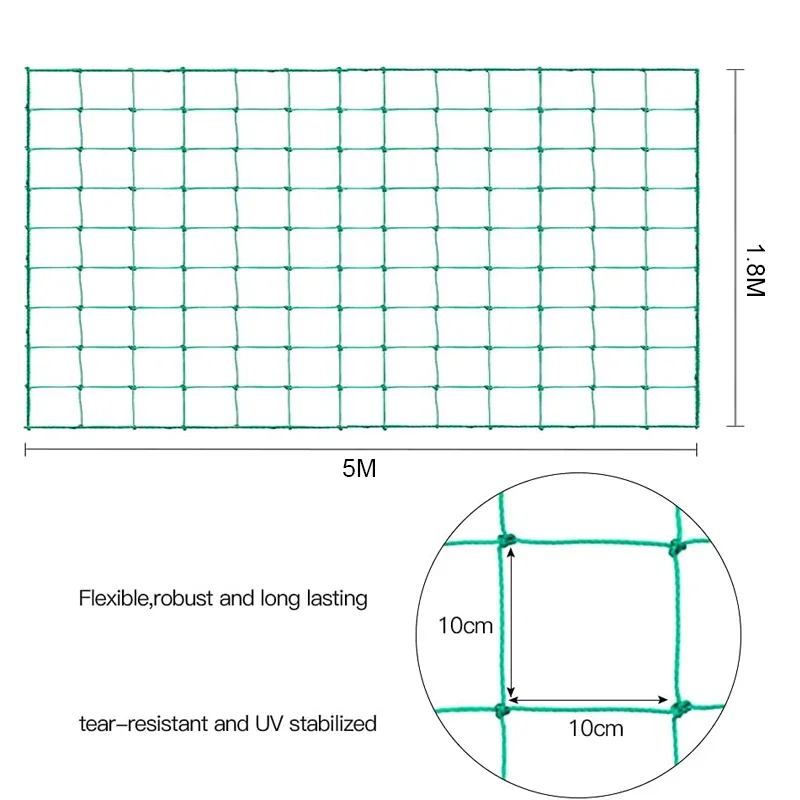 ตาข่ายพยุงต้นไม้แบบตาข่ายสี่เห - Plant Support Trellis Netting Climbing บทวิจารณ์และราคา