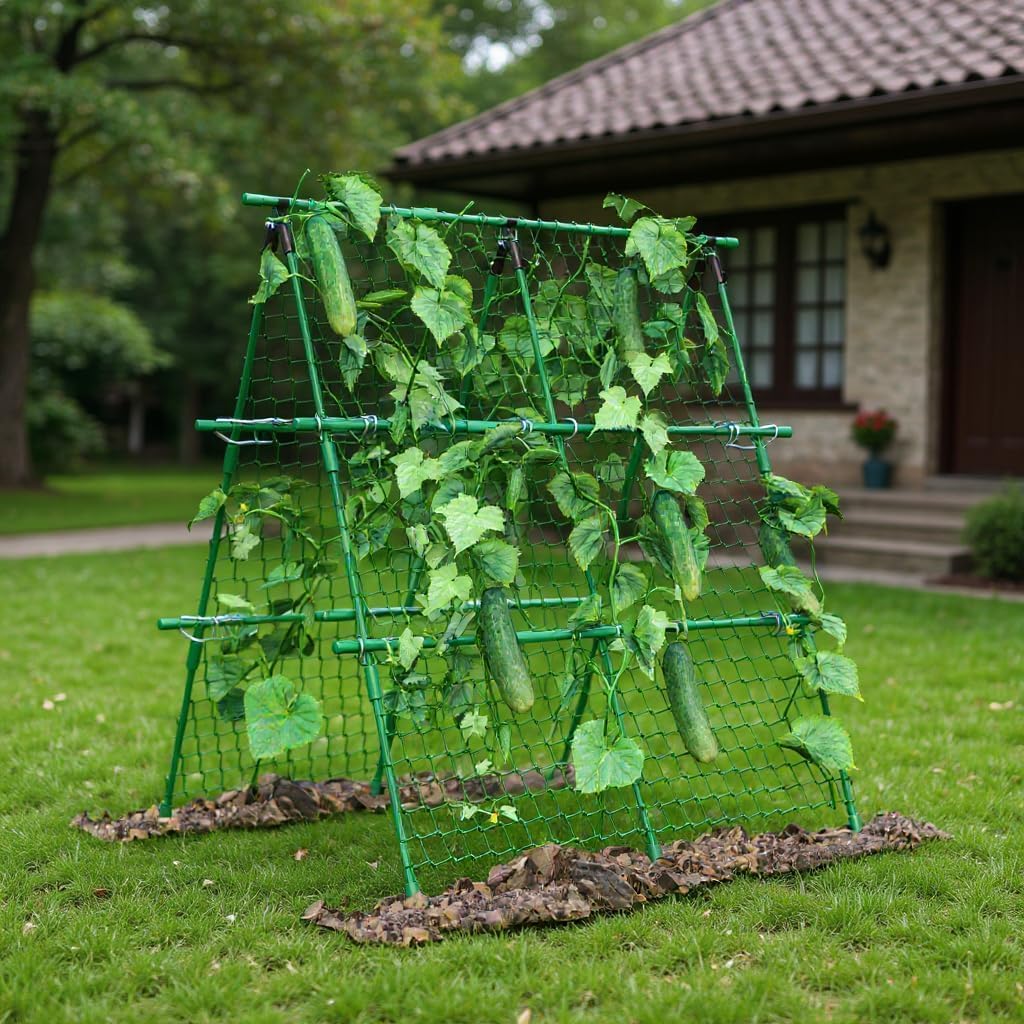 โครงค้ำยันสำหรับปลูกแตงกวา ขนา - Plant Support Trellis Netting Climbing บทวิจารณ์และราคา