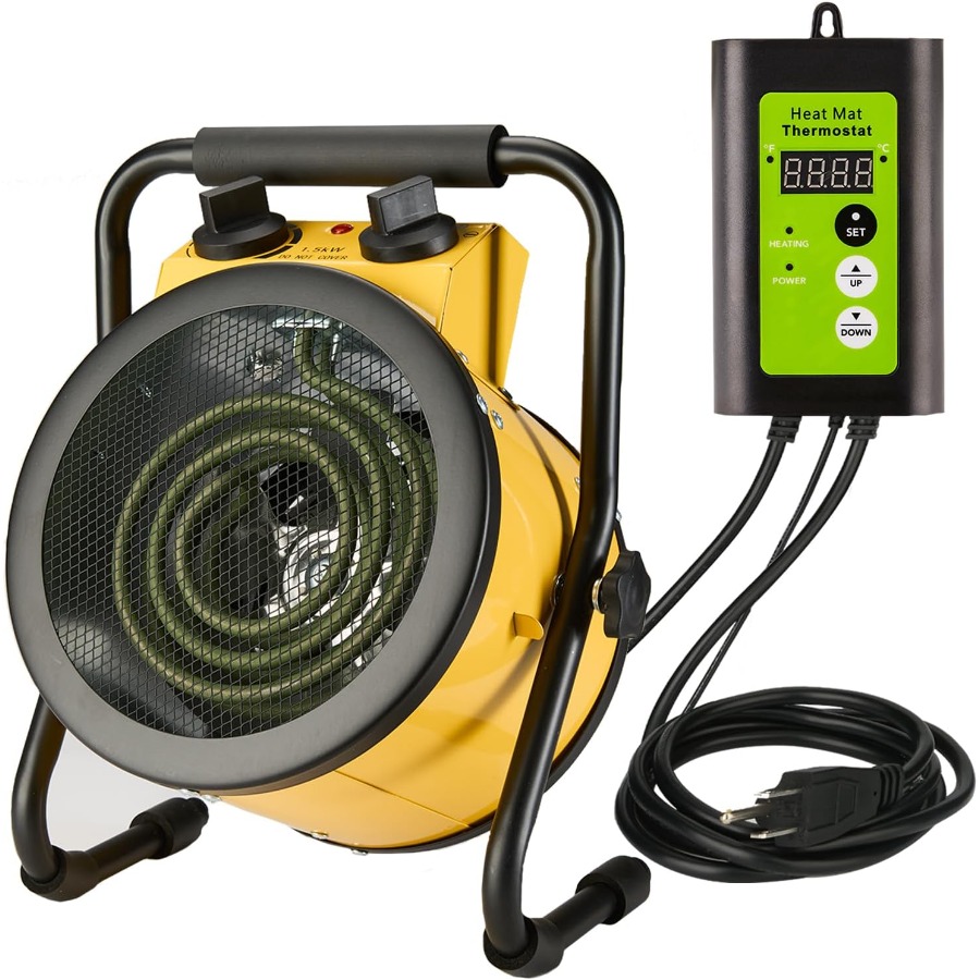 เครื่องทำความร้อนในเรือนกระจกพ - Greenhouse Heater Electric Digital Thermostat บทวิจารณ์และราคา