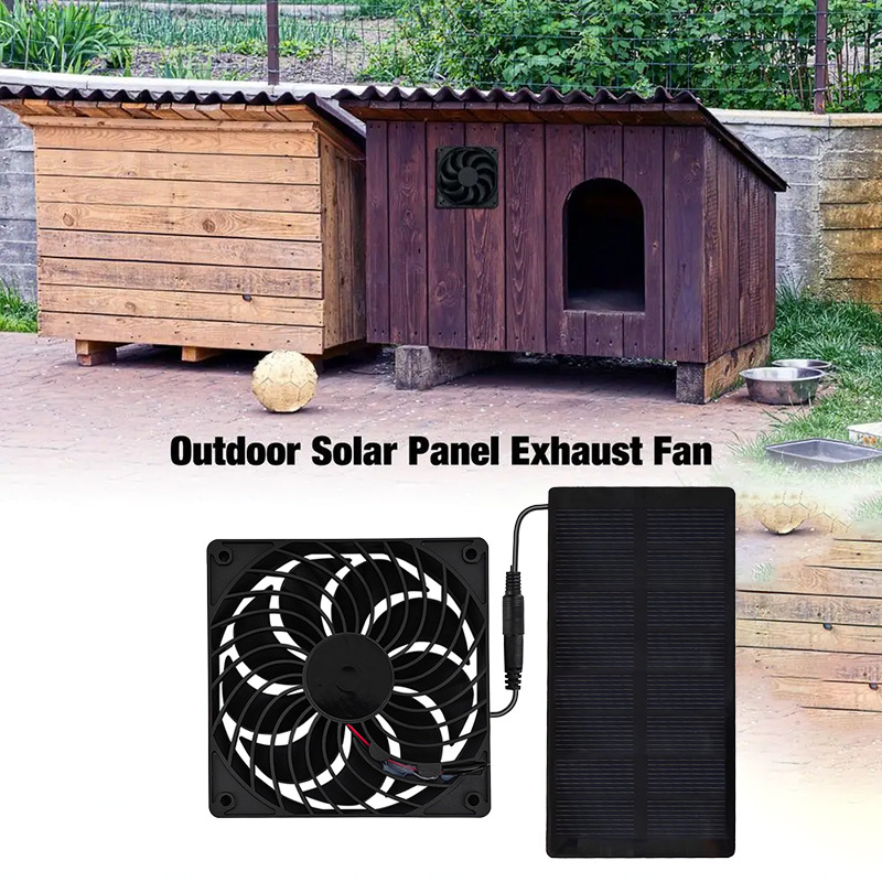 พัดลมระบายอากาศพลังงานแสงอาทิต - Greenhouse Circulation Fan Waterproof บทวิจารณ์และราคา