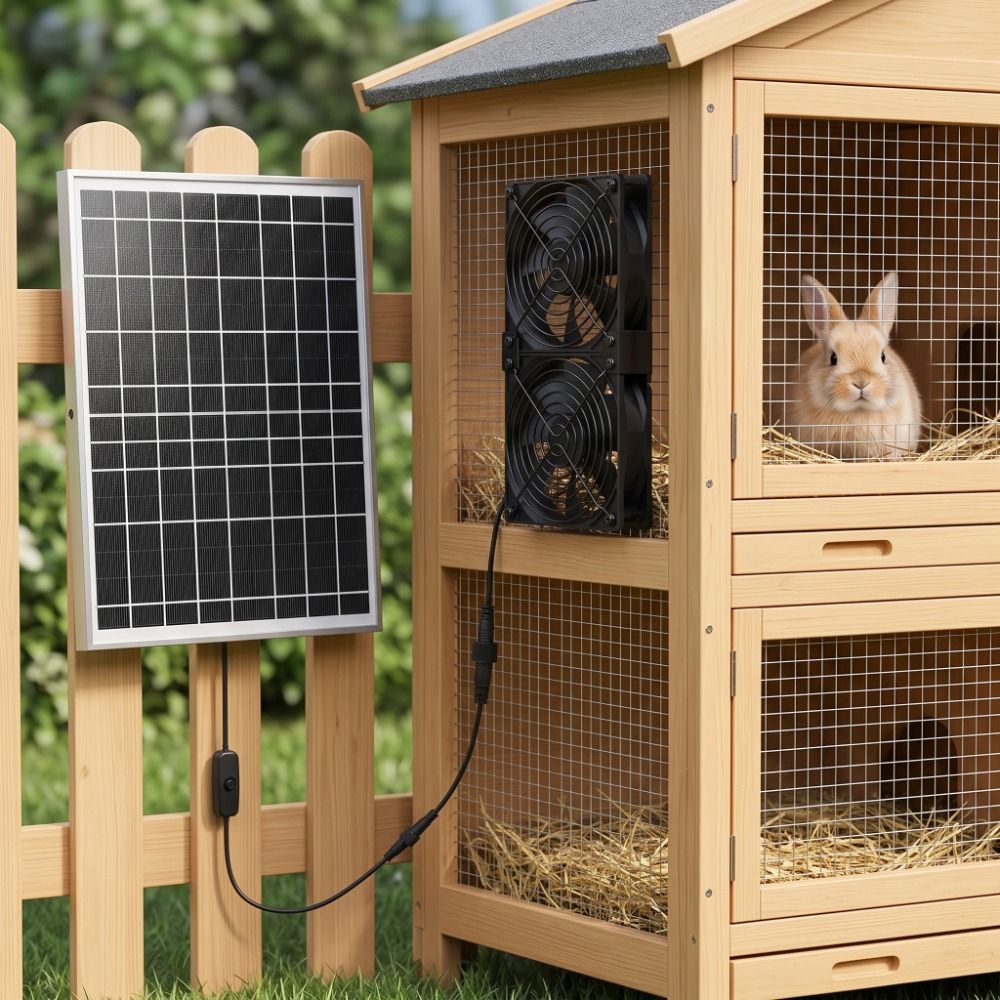พัดลมพลังงานแสงอาทิตย์ 15W สำห - Greenhouse Circulation Fan Waterproof บทวิจารณ์และราคา