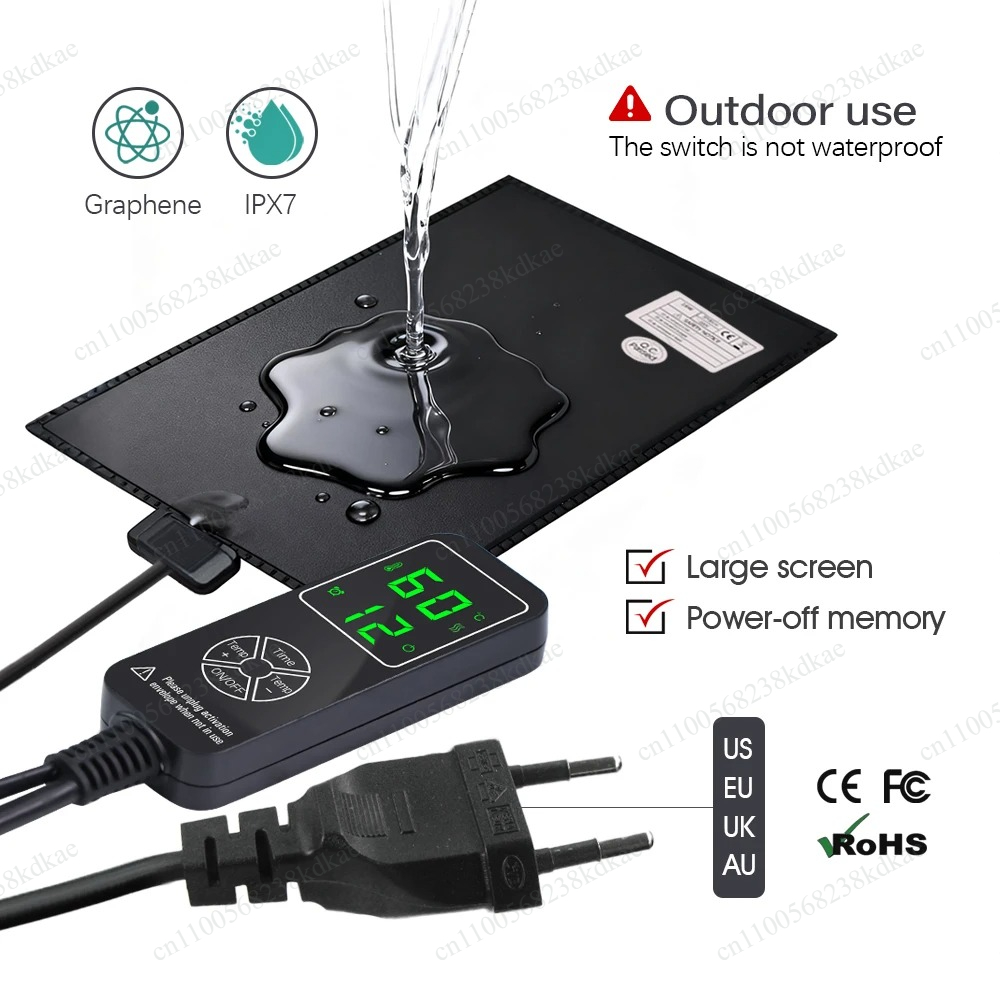 ชุดแผ่นทำความร้อนกันน้ำ 35 วัต - Plant Seedling Heat Mat Waterproof บทวิจารณ์และราคา