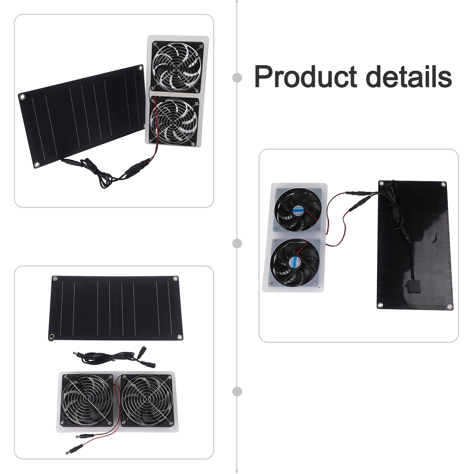 ชุดพัดลมแผงโซลาร์เซลล์ 30W พร้ - Greenhouse Circulation Fan Waterproof บทวิจารณ์และราคา