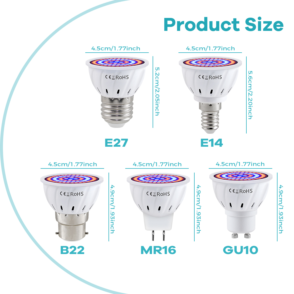 หลอดไฟปลูกต้นไม้ 220V LED หลอด - Seed Starter Tray Kit With Grow Light บทวิจารณ์และราคา