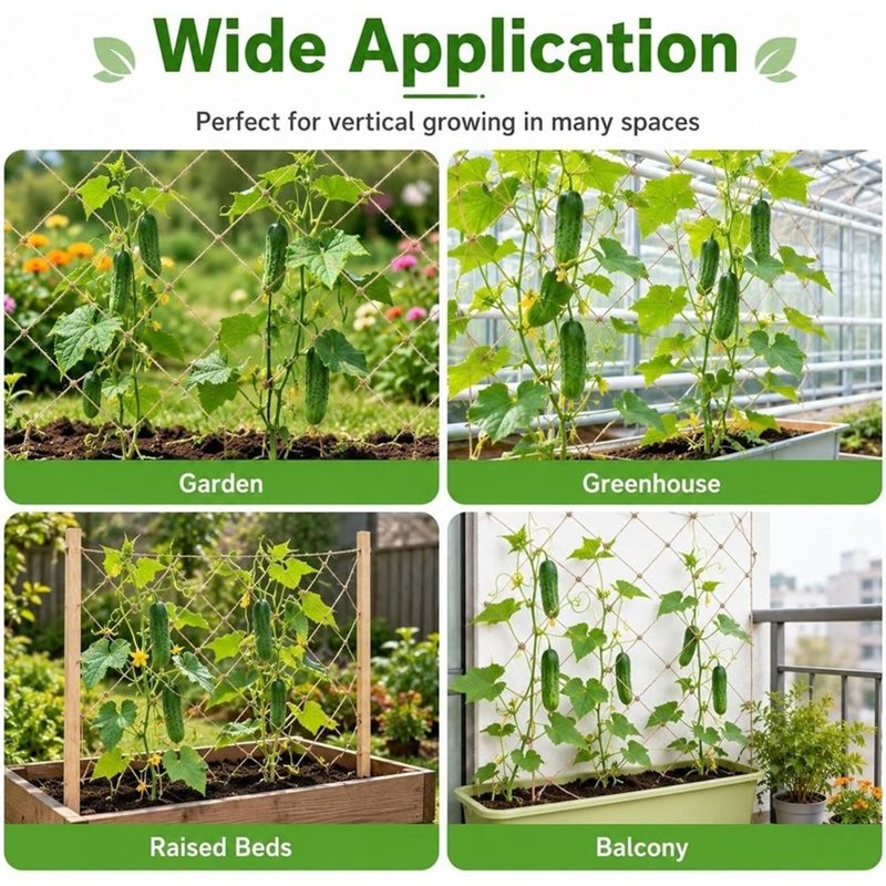 PHFU-ตาข่ายพยุงต้นไม้สำหรับไม้ - Plant Support Trellis Netting Climbing บทวิจารณ์และราคา