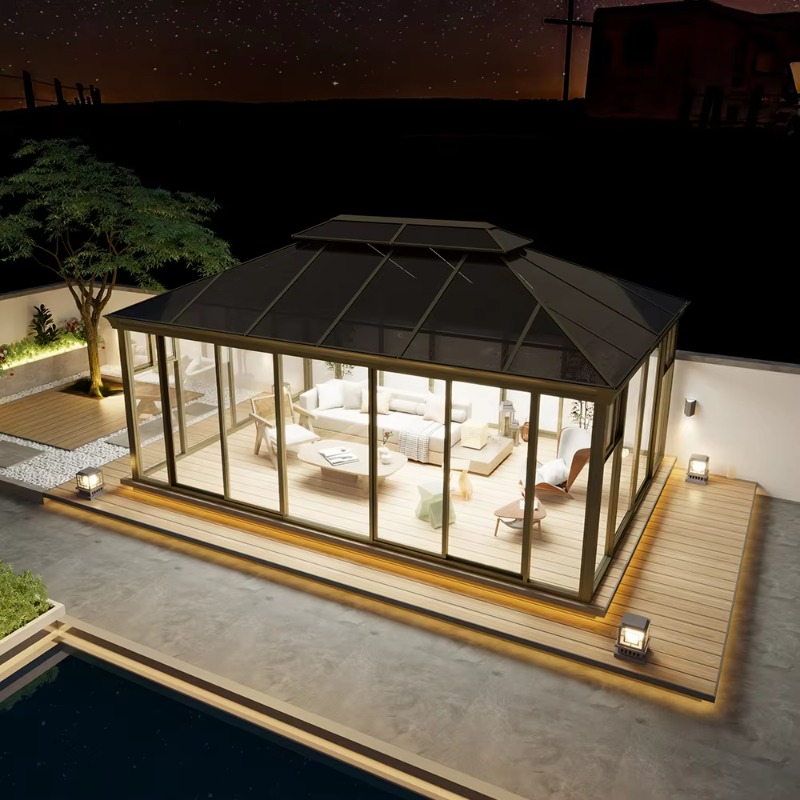 เรือนกระจกโพลีคาร์บอเนตขนาด 40 - Polycarbonate Greenhouse Aluminum Frame บทวิจารณ์และราคา