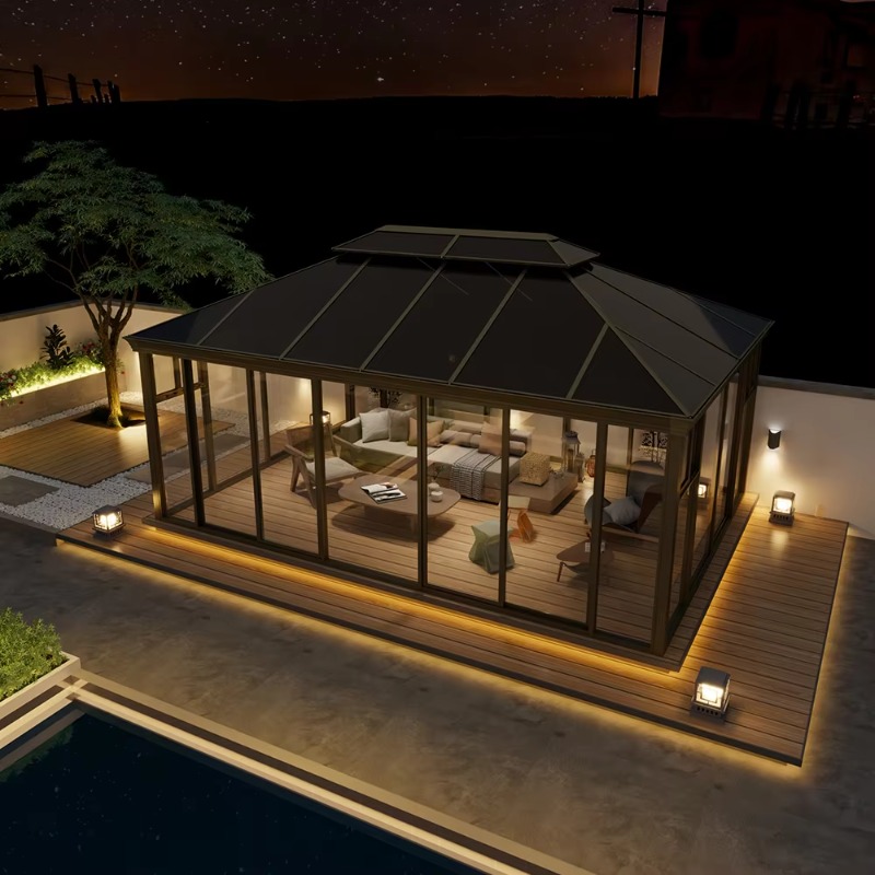 เรือนกระจกโพลีคาร์บอเนตขนาด 40 - Polycarbonate Greenhouse Aluminum Frame บทวิจารณ์และราคา