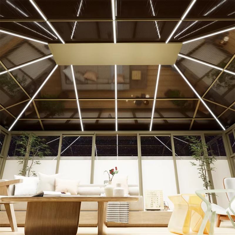 เรือนกระจกโพลีคาร์บอเนตขนาด 40 - Polycarbonate Greenhouse Aluminum Frame บทวิจารณ์และราคา