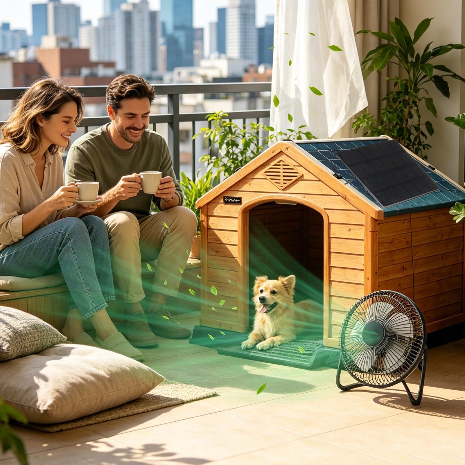 พัดลมโซลาร์เซลล์สำหรับโรงเรือน - Greenhouse Circulation Fan Waterproof บทวิจารณ์และราคา