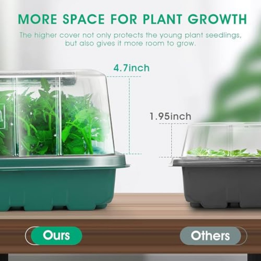 ถาดเพาะเมล็ดพร้อมไฟปลูก, ชุดเพ - Seed Starter Tray Kit With Grow Light บทวิจารณ์และราคา
