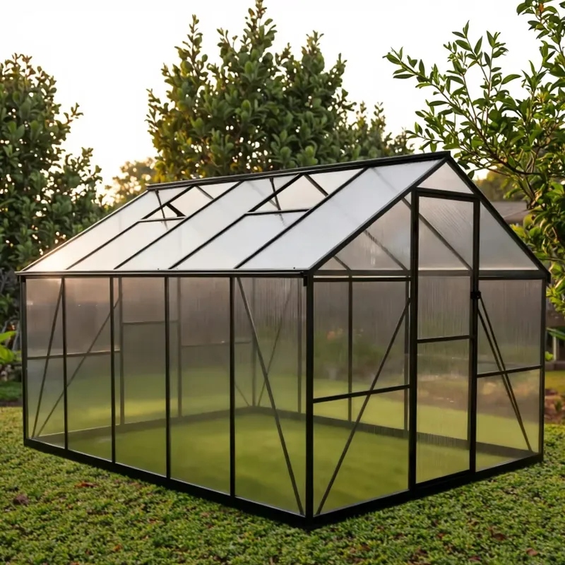 ชุดเรือนกระจกอลูมิเนียมสำเร็จร - Polycarbonate Greenhouse Aluminum Frame บทวิจารณ์และราคา