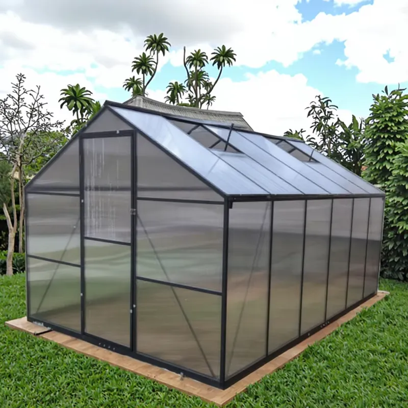 ชุดเรือนกระจกอลูมิเนียมสำเร็จร - Polycarbonate Greenhouse Aluminum Frame บทวิจารณ์และราคา
