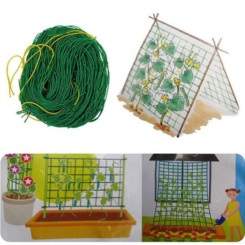 ตาข่ายไนลอนสำหรับพืชเลื้อย ใช้ - Plant Support Trellis Netting Climbing บทวิจารณ์และราคา
