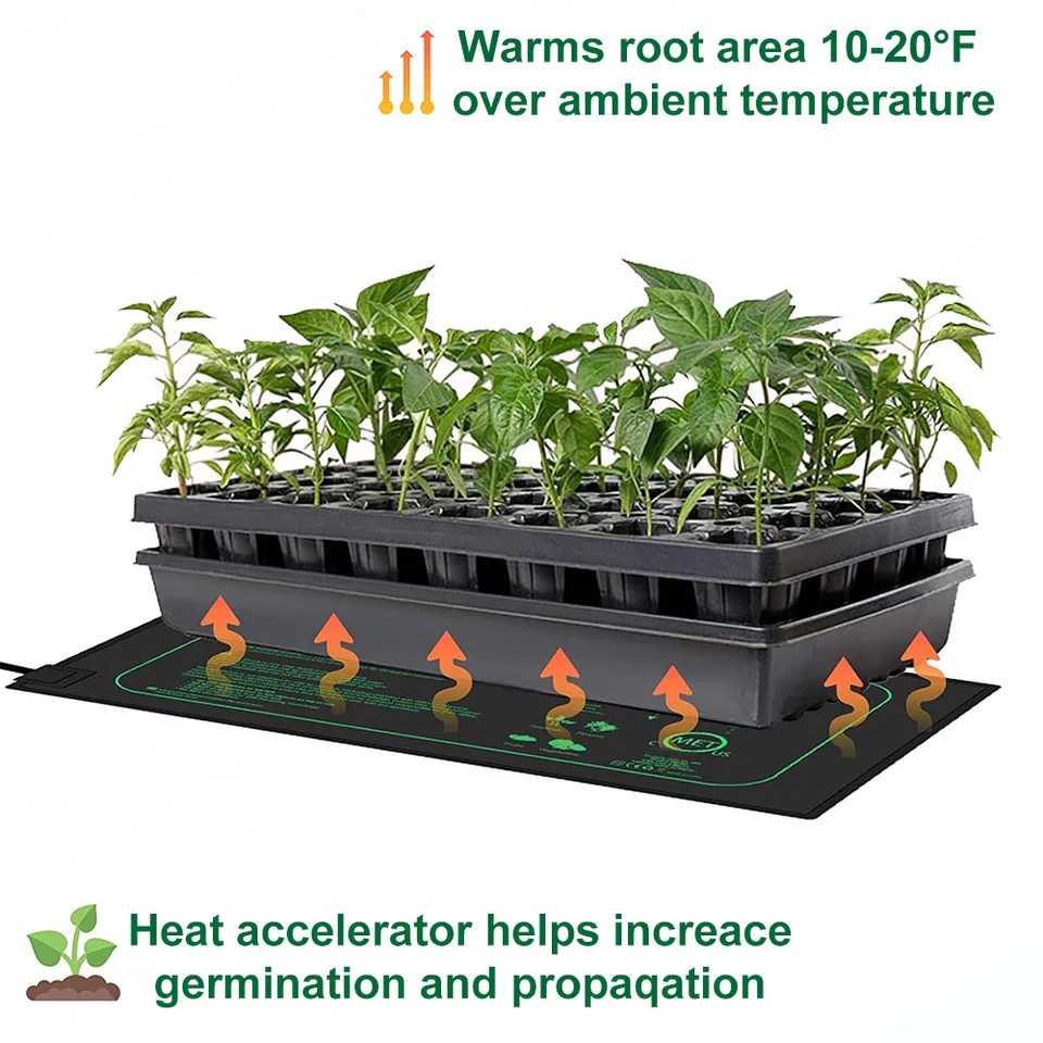แผ่นทำความร้อนสำหรับต้นกล้าขนา - Plant Seedling Heat Mat Waterproof บทวิจารณ์และราคา