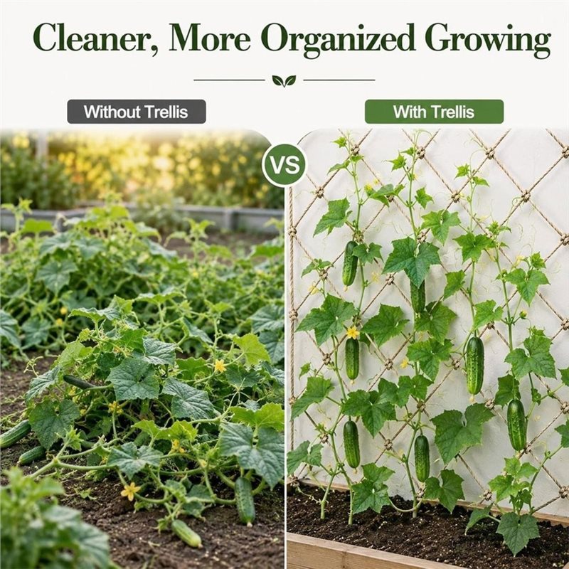 ตาข่ายรองรับต้นไม้ปีนเขา ABUG- - Plant Support Trellis Netting Climbing บทวิจารณ์และราคา