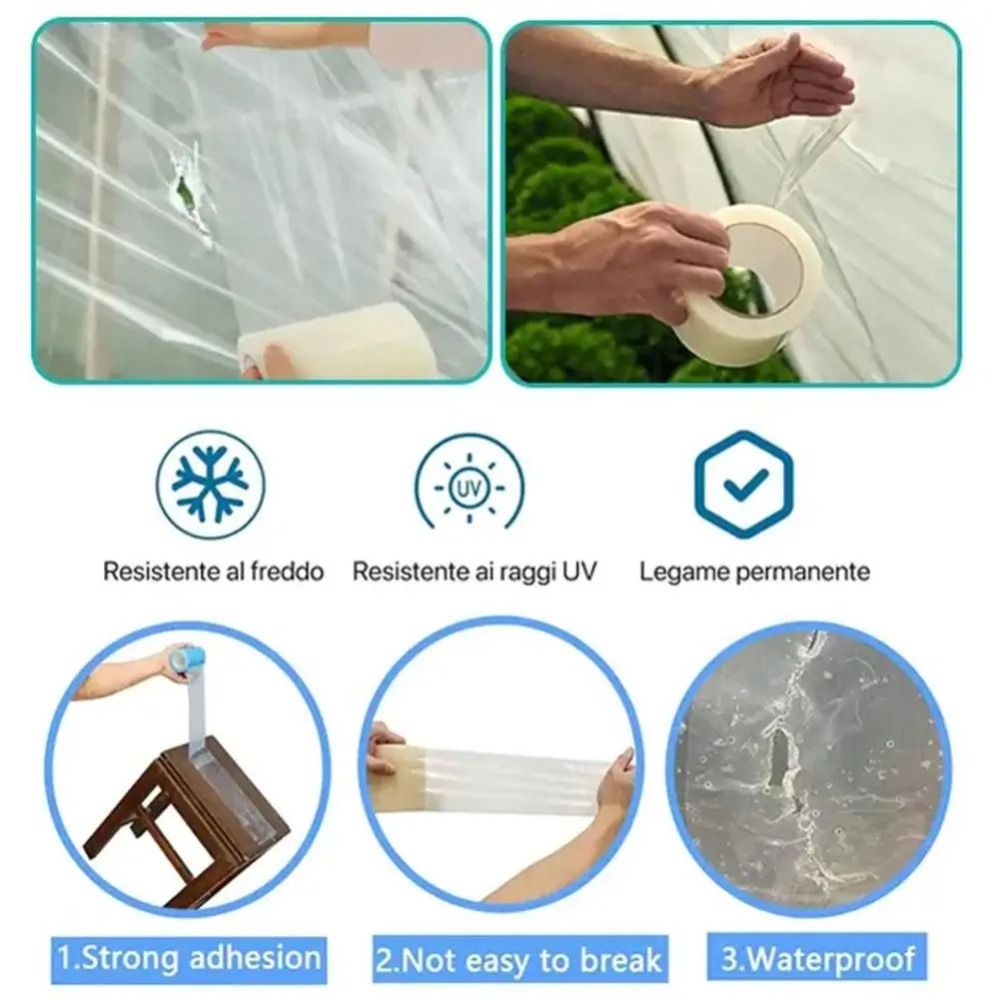 เทปซ่อมแซมฟิล์มกันรังสียูวีแบบ - Greenhouse Repair Tape Uv Resistant บทวิจารณ์และราคา