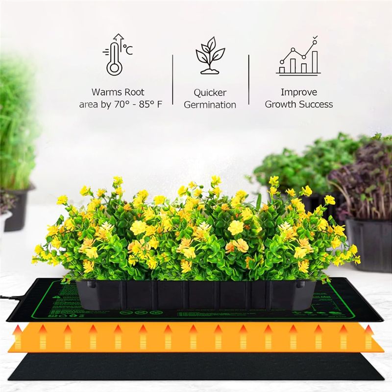 AEE4-แผ่นทำความร้อนสำหรับต้นกล - Plant Seedling Heat Mat Waterproof บทวิจารณ์และราคา