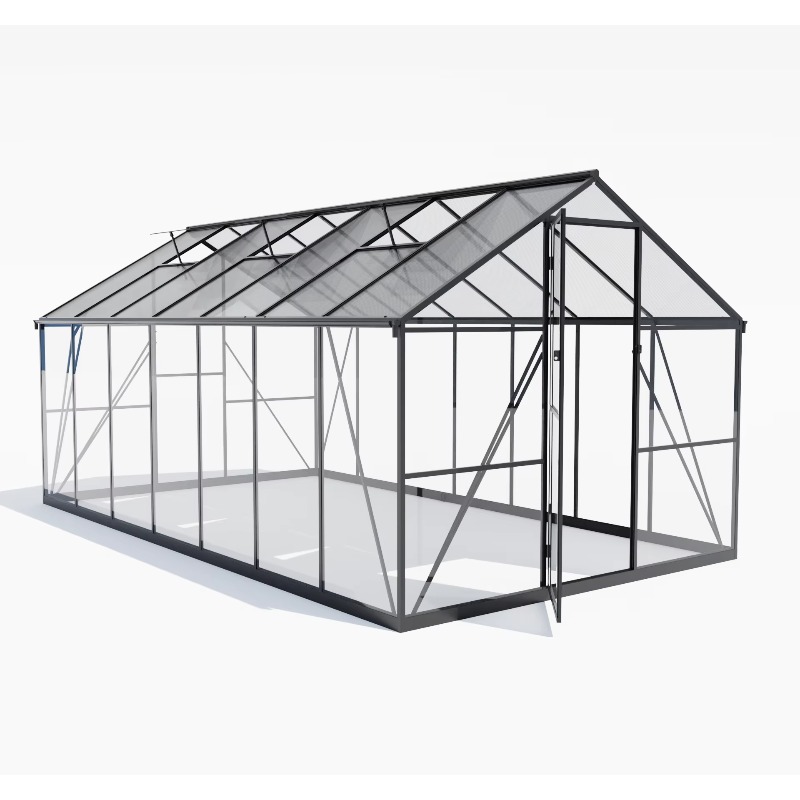 ชุดเรือนกระจกสำเร็จรูปสำหรับสว - Polycarbonate Greenhouse Aluminum Frame บทวิจารณ์และราคา