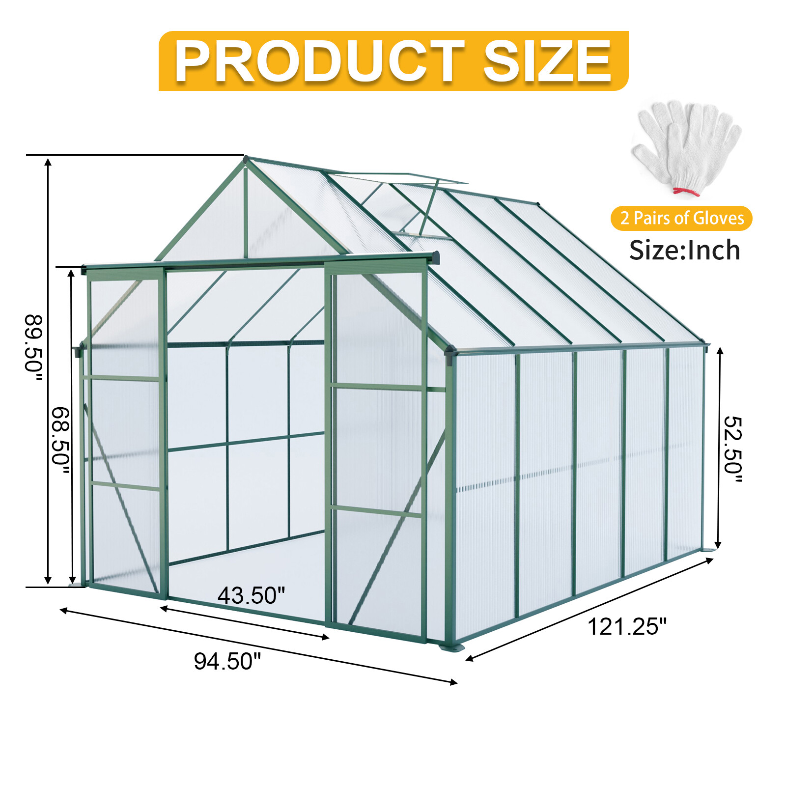 เรือนกระจกกลางแจ้งทำจากโพลีคาร - Polycarbonate Greenhouse Aluminum Frame บทวิจารณ์และราคา